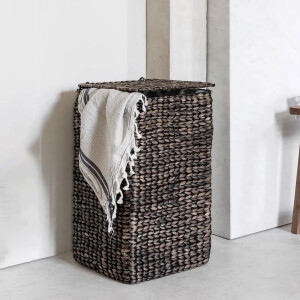 MUST Living Wasmand 'Palawan' Waterhyacint, kleur Zwart