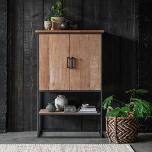 DTP Home Opbergkast 'Beam' Teakhout, 140 x 90cm, kleur Naturel