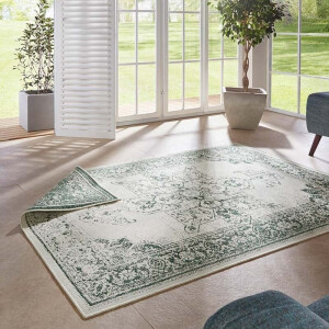 Dubbelzijdig Buitenkleed Borbon Groen 200x290 Cm Laagpolig NORTHRUGS - Dekbed-Discounter.nl