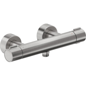 Duravit Thermostatarmaturen Douchekraan - thermostatisch - zonder omstel koppelingen - HOH=15cm - geborsteld RVS th4220000070