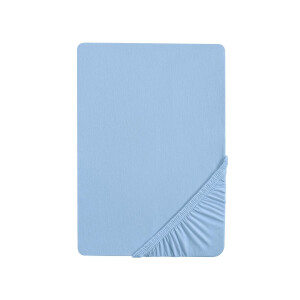 Biberna Jersey hoeslaken (Ijsblauw, 180-200 x 200 cm)