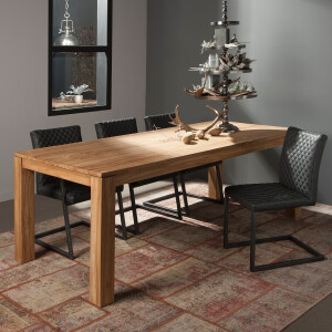 Eettafel 'Corona' (Losari) Teak, maat 180 x 90 cm