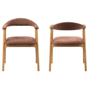 Set van 2 eetkamerstoelen Ella Met Arm | HSM Collection