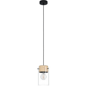 EGLO Hanglamp MADRESELVA Hanglamp in zwart van staal - excl. E27 - 1X28W (1 stuk)