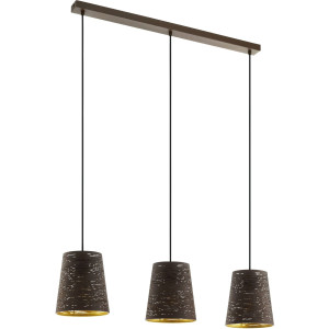 EGLO Hanglamp SEGEZIA Hanglamp in bruin van staal - excl. E27 - 40W (1 stuk)