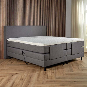 Elektrische Boxspring Lizz 160x200 Cm Hoofdbord Stroken Elektrisch Verstelbaar Dekbed Discounter - Dekbed-Discounter.nl