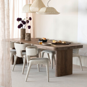 Eleonora Eettafel 'Edward' Mangohout, 240 x 100cm