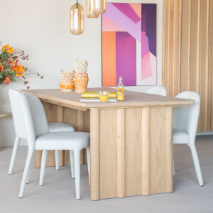 Eleonora Eettafel 'Jake' Eiken, 180 x 100cm, kleur Naturel
