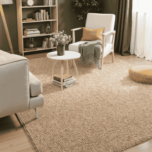 Vloerkleed Rocco - Bruin 150x80cm - Polypropyleen - Dekbed-Discounter.nl