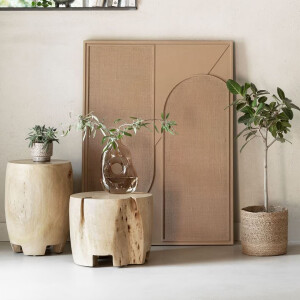 MUST Living Wanddecoratie 'Elyn' Jute, 102 x 76cm, kleur Bruin