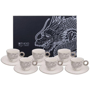 Espresso Set Dragon Platinum | Tokyo Design Studio