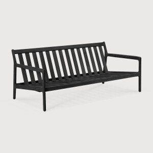Ethnicraft 2-zits Tuinbank 'Jack' Teakhout, kleur Zwart