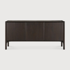 Ethnicraft Dressoir 'PI' Gevernist Teakhout, 174cm, kleur Donkerbruin