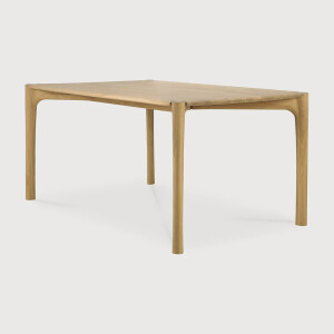 Ethnicraft Eettafel 'PI' Geolied Eikenhout, 180 x 90cm