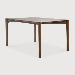 Ethnicraft Eettafel 'PI' Gevernist Teakhout, 160 x 80cm, kleur Bruin