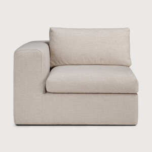 Ethnicraft Modulaire Bank 'Mellow' Hoek Links/Rechts, kleur Ivory