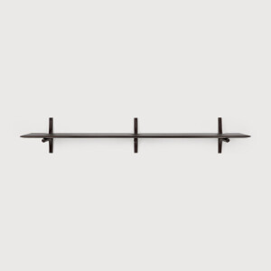 Ethnicraft Wandplank 'PI' Gevernist Mahoniehout, 168cm, kleur Donkerbruin