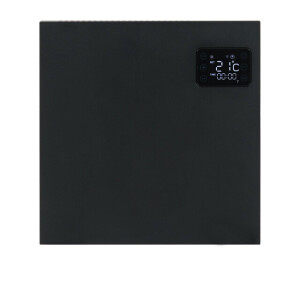 Eurom Alutherm 400XS Convectorkachel - 40x42.9cm - IP24 - 400watt - wifi - vloer/wand- Horizontaal - metaal - mat zwart 360523