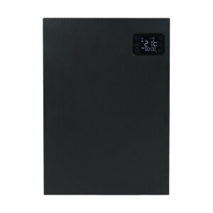 Eurom Alutherm Sani Convectorkachel - 40x56cm - 800watt - wifi - wand - Verticaal - mat zwart 361025