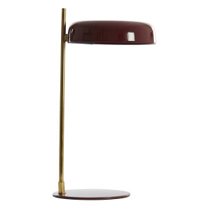 Light & Living Tafellamp 'Maleka' 47cm, kleur Bordeaux/Goud