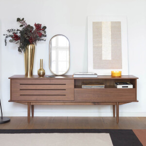 Kave Home TV-meubel 'Carolin' Notenhout, 180cm