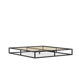 BRUNO Metalen Bed 160x200cm zwart incl. lattenbodem