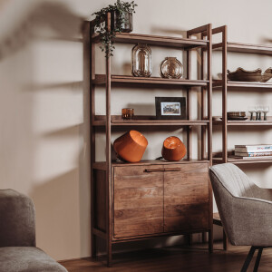 Tower Living Wandrek 'Falcone' Met 2 deuren, Acaciahout, 200 x 90cm