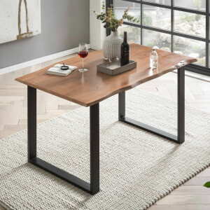 Artistiq Boomstam Eettafel 'Arielle' Acaciahout, 140 x 80cm