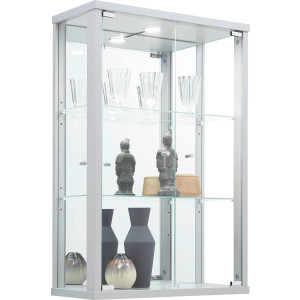 fif möbel Vitrinekast OPTIMA Hangvitrine/glasvitrine 2x glazen deur, perfect voor verzamelaars, verzamelvitrine