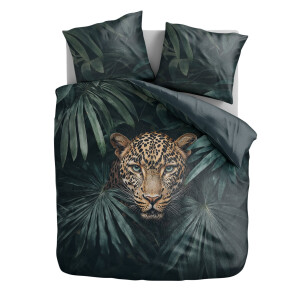 Dekbedovertrek Jungle Leopard - Lits-Jumeaux (240x220 cm) - Meerkleurig Microvezel - Dessin: Dieren - Zydante - Dekbed-Discounter.nl