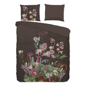 Dekbedovertrek Phoebe - Lits-Jumeaux (240x220 cm) - Meerkleurig Katoen - Dessin: Bloemen, Natuur - Good Morning - Dekbed-Discounter.nl