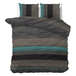 Dekbedovertrek Avoka - Lits-Jumeaux (240x220 cm) - Wit Polyester-katoen - Dessin: Patroon - Sleeptime Elegance - Dekbed-Discounter.nl