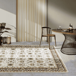 Buitenkleed Nicolas - Crème / Bruin maat: 180x120cm - materiaal: Polypropyleen - Dekbed-Discounter.nl