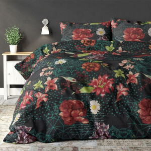 Dekbedovertrek Lucian - Tweepersoons (200x200 cm) - Meerkleurig Polyester-katoen - Dessin: - Sleeptime Elegance - Dekbed-Discounter.nl