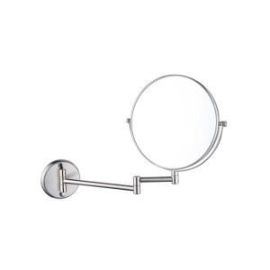 Fortifura Calvi make-up spiegel - 20cm - rond - PVD - Geborsteld RVS PVD (RVS) SW1126038