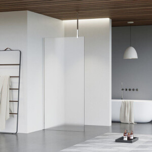 Fortifura Galeria inloopdouche - 120x200cm - mat glas - plafondarm - chroom SW797928/SW797904/SW804541