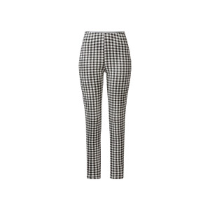 esmara Dames jegging (zwart/wit/ruit, M (40/42))