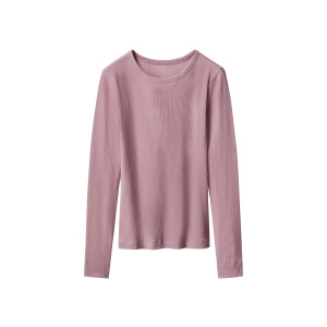 esmara Geribd dames shirt met lange mouwen (Lila, S (36/38))