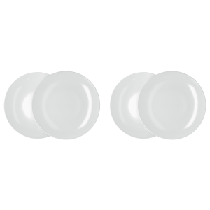 SILVERCREST 4 Borden of diepe borden (dinerbord/wit)