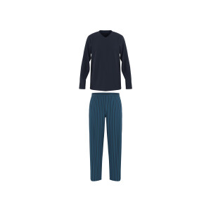 LIVERGY Heren pyjama (Marineblauw, XL)