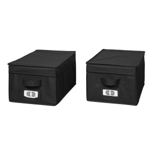 LIVARNO home Opbergbox / lade-opslag (Opbergbox 2 stuks, Zwart)
