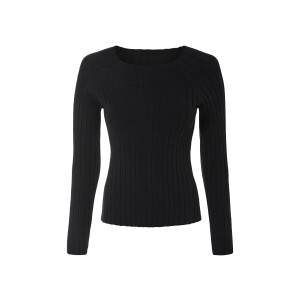 esmara Gebreide dames trui (Zwart, XL (48/50))