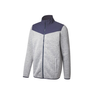 CRIVIT Heren fleecevest (S, Grijs)