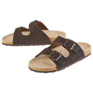 esmara Dames leren sandalen (Bruin, 39)