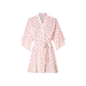 esmara Satijnen dames kimono (Lichtroze, M (40/42))