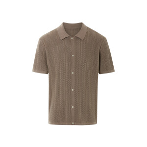 LIVERGY Heren overhemd (Bruin, L)