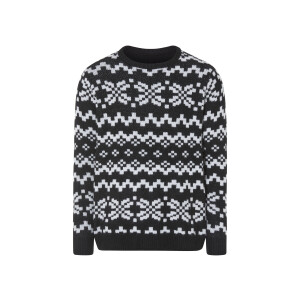 LIVERGY Heren Kersttrui (Zwart, M)