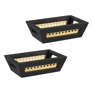 Wenko Opbergmand (Set van 2 manden S, zwart)
