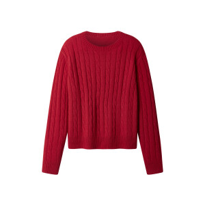 esmara Gebreide dames trui (Rood, XS (32/34))