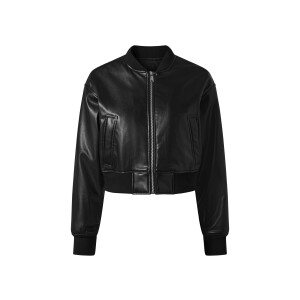 esmara Dames bikerjack of bomberjack (zwart/textuur, 34)